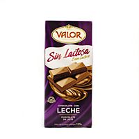 Valor tableta de chocolate con leche sin lactosa 125 g