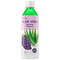 Lotte bebida de aloe vera sabor uva 0,5 l