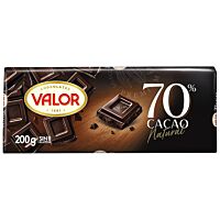 Valor tableta de chocolate negro 70 % 200 g