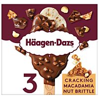 Häagen-Dazs helado de macadamia crack stick 3 x 80 ml