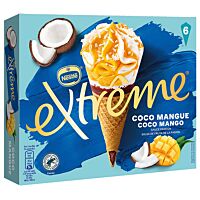 Nestlé Extreme helado de coco y mango 6 x 110 ml