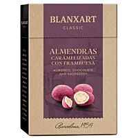 Blanxart catanias dechocolate con almendras y frambuesas 100 g