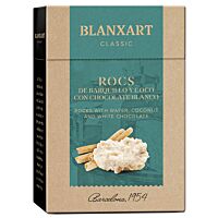 Blanxart rocas de barquillo y chocolate blanco 100 g