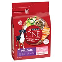 One perro medium maxi delicate salmón y arroz 2,5 kg
