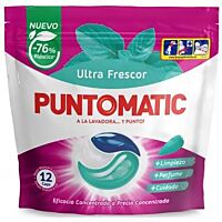 Puntomatic detergente cápsulas frescor 12 lv
