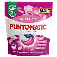 Puntomatic detergente cápsulas floral 22 lv