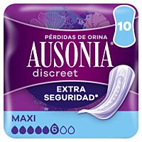Ausonia compresas discreet maxi 10 ud