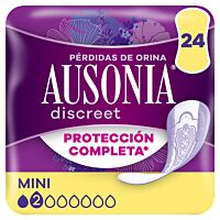 Ausonia compresas discreet mini 24 ud