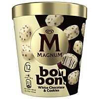 Magnum helado bonbon con chocolate blanco y cookies 12 ud