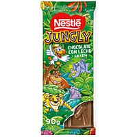 Nestlé tableta de chocolate con leche y galletas jungly 90 g