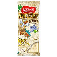 Nestlé tableta de chocolate blanco y galletas jungly 90 g