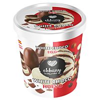 Ebbany helado de huevo chocolate blanco 500 ml