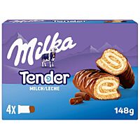 Milka tender leche 4 x 37 g