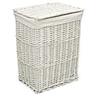 Cesta borde blanco nudo 28 x 16 cm