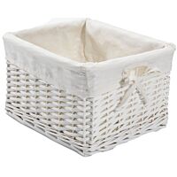 Cesta blanca tela 50 x 32 x 17 cm