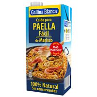 Gallina Blanca caldo para paella facil 100 % natural 1 l