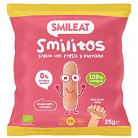 Smileat snack de fresa y plátano 25 g