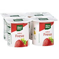 HiperDino sabor fresa pack 4 x 125 g