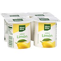HiperDino sabor limón pack 4 x 125 g
