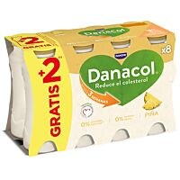 Danacol sabor piña 6 + 2 x 100 g