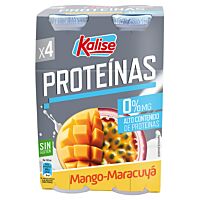 Kalise con proteinas sabor mango y maracuya 4 x 165 ml