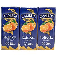 Lambda néctar naranja 3 x 200 ml