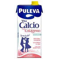 Puleva leche con calcio y colágeno desnatada 1 l