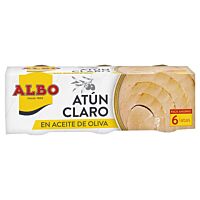 Albo atun claro en aceite de oliva 4 + 2 x 48 g