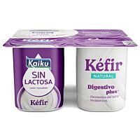 Kaiku féfir natural sin lactosa 4 x 125 g
