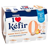 Nestlé kéfir sabor multifrutas 0% 6 x 100 ml NESTLÉ
