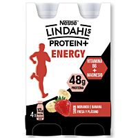 Nestlé Lindahls pro energy sabor fresa y plátano 4 x 160 ml