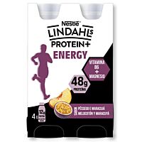 Nestlé Lindahls pro energy sabor melocotón y maracuyá 4 x 160 ml