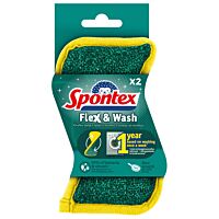 Spontex estropajo microfibra flex&wash 2 ud