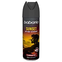 Babaria desodorante body spray sunset 200 ml