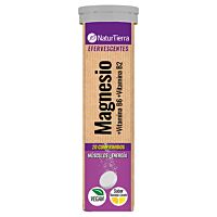Naturtierra magnesio + B6 + B2 efervescente 20 ud
