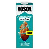 Yosoy bebida de almendras 0 % azúcar 1 l