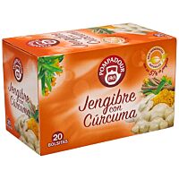 Pompadour infusion de jengibre y curcuma 20 ud