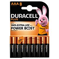 Duracell pila plus power boost AAA 8 ud
