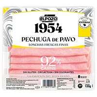 ElPozo 1954 pechuga de pavo lonchas finas 120 g