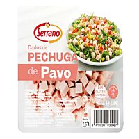 Serrano pechuga de pavo en dados 150 g