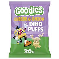 Goodies snack dino puff cheese onion 30 g