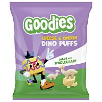 Goodies snack dino puff cheese onion 30 g