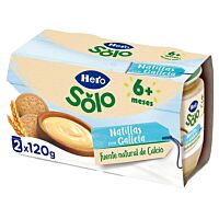 Hero Solo natillas con galleta 2 x 120 g