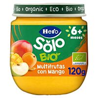 Hero Solo tarrito de multifrutas con mango bio 120 g