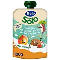 Hero solo bolsita de mango, avena y coco 100 g