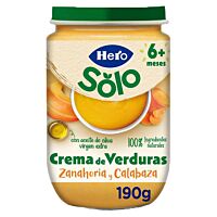 Hero Solo tarrito de zanahoria y calabaza 190 g