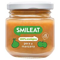 Smileat tarrito de pera y manzana 130 g