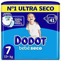 Dodot pañales seco talla 7 43 ud