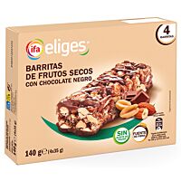 Ifa Eliges barrita con frutos secos y chocolate negro 4 x 35 g