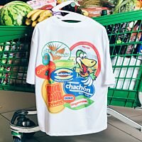 HiperDino x CHACHO SVNRS camiseta stickers talla S ud